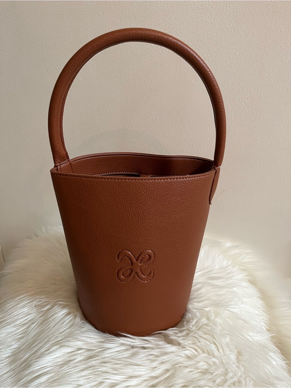 Maeve Faux Leather Bucket Bag - Picture 7 of 11